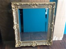 Custom Beveled Mirror in Picture Frame