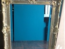 Custom Beveled Mirror in Picture Frame